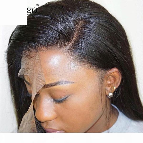 

glueless straight full lace human hair wigs transparent lace bob wig for women pre plucked with baby hair black 130% dolago remy