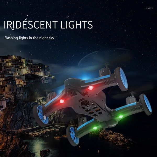 

2.4g rc drone air-ground flying car h23 quadcopter with light one-key return remote control drones model helicopter toys1