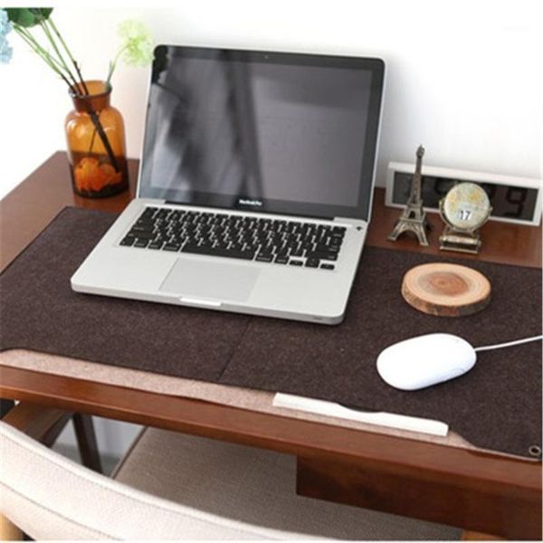 

1pc winter warm oversized felt multifunctional computer mouse pad & keyboard pad & writing desk alfombrilla de ratÃ³n1
