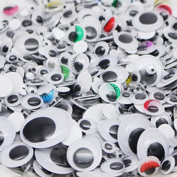 

100 200pcs color eyes stickers doll plush stuffed cup car painting diy handmade accessories self adhesive wiggle eyes toys zxh wmtert