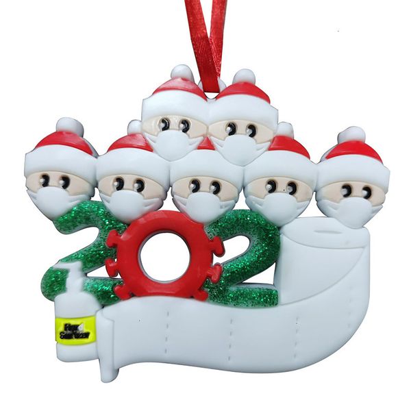 

party pendant quarantine decoration family birthday christmas 2020 of 4 ornament pandemic with face masks hand sanitizedoutletep7w