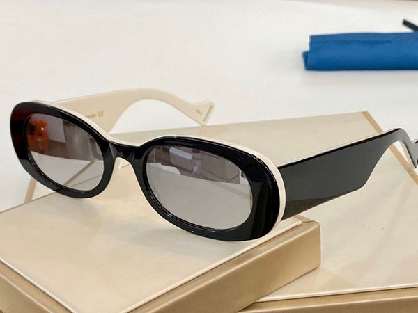 

fashion sunglasses for both men and women full frame personality oval glasses eye protection handsome multi-color sunglasses, White;black