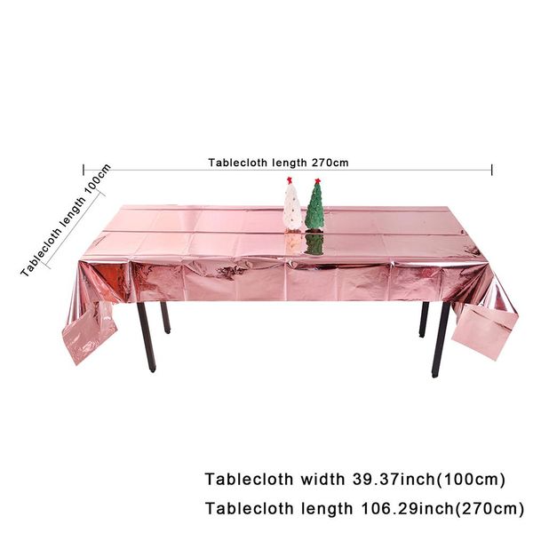 

водонепроницаемая скатерть стола ткань розовый золотой стол крышка коврик кухонный масло ткань открытый барбекю алюминиевая фольга скатертью