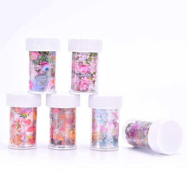 

stickers & decals 1 sheet nail sticker flower leaves slider transfer for manicur art diy decoration, Black