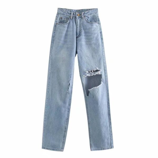 

boyfriend jeans for women clothing loose vintage high waist denim pants femme pantalon streetwear new mom jeans trousers q3347, Blue