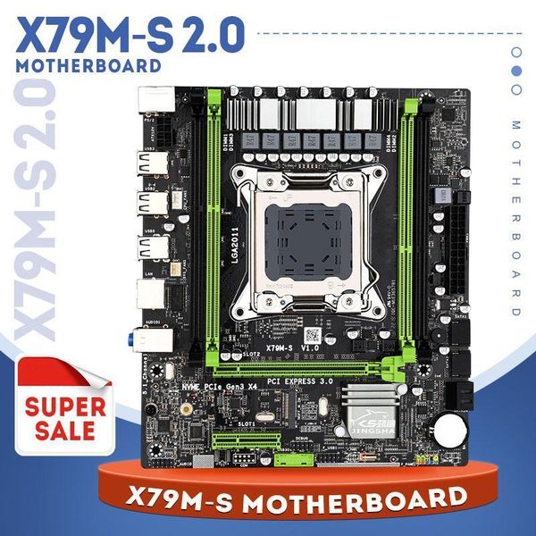

x79 2.0 m-atx motherboard lga 2011 dual channels with pcie-16x usb2.0 sata 2.0 support e5 series cpu and nvme ssd m.21