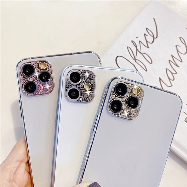 

camera lens protectors for iphone 12 12 pro max shiny bling diamond lens case for iphone 11 12 mini