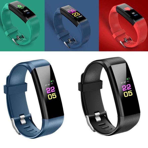 

b05 bluetooth, smart waterproof sports watch with heart rate blood prsure control color screen for android and ios