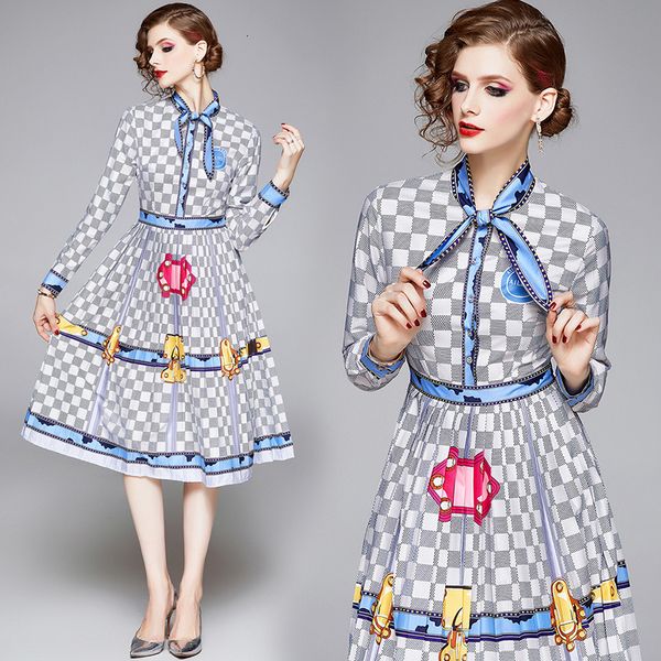 

women of vintage track business designer ladies work long sleeve thin to line casual skater party dress fall 3jvh, Black;gray