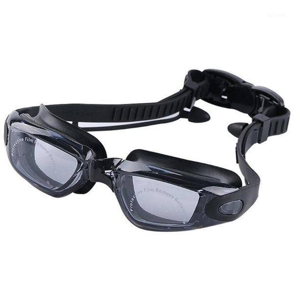 

goggles swimming anti-fog uv protection no leaking wide view pool with ear plugs for men women drop 1