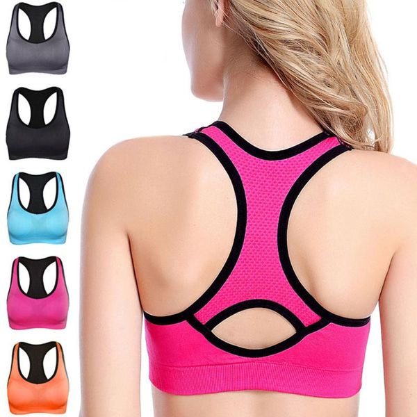 

ladies plus-size traceless cross vest yoga running fitness underwear fitness yoga underwear for women sports vest for gym, White;black