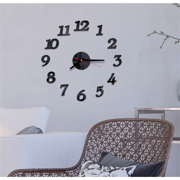 

diy 3d зеркало поверхность большое количество настенные часы наклейка дома декор зеркало гостиная большой арт дизайн настенные часы 1 jllkft