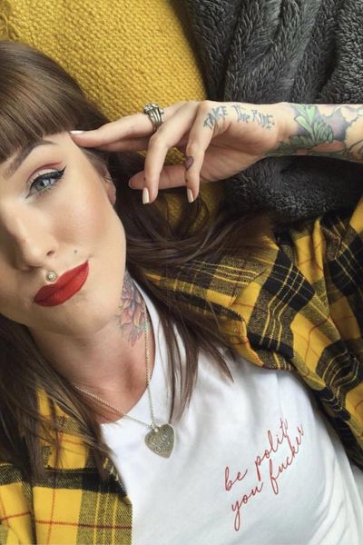 

be polite cute t-shirt women graphic tumblr aesthetic fashion quote regular camisetas grunge 100% cotton tee tshirts, White