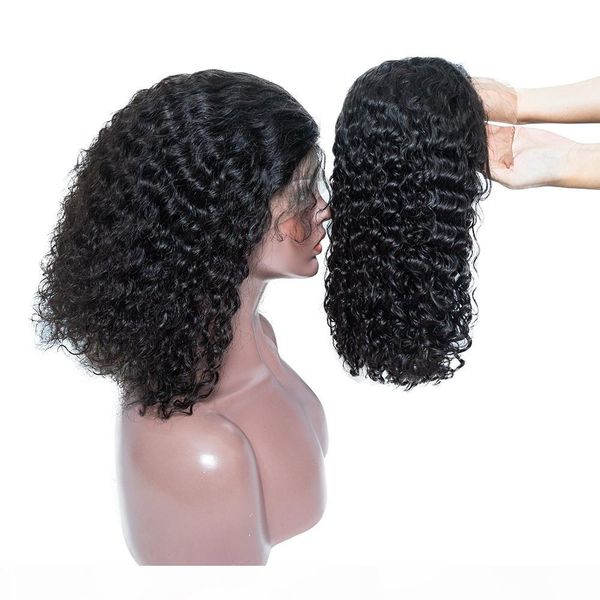 

lace front human hair wigs short human hair wigs for black women non remy human hair short bob wig, Black;brown