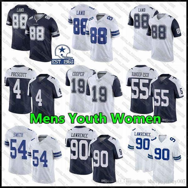 

88 ceneee lapb 4 dak prscott dallas ковбои футбольные майки 55 лейтон вандер эсч 19 amari cooper 21 ezekiel elliott 54 smith, Black;red