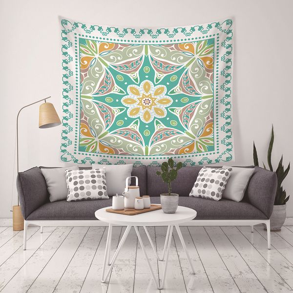 

new arrival 9 styles bohemia home decor tapestries beach towel camping blanket bedsheet table-cloth with led