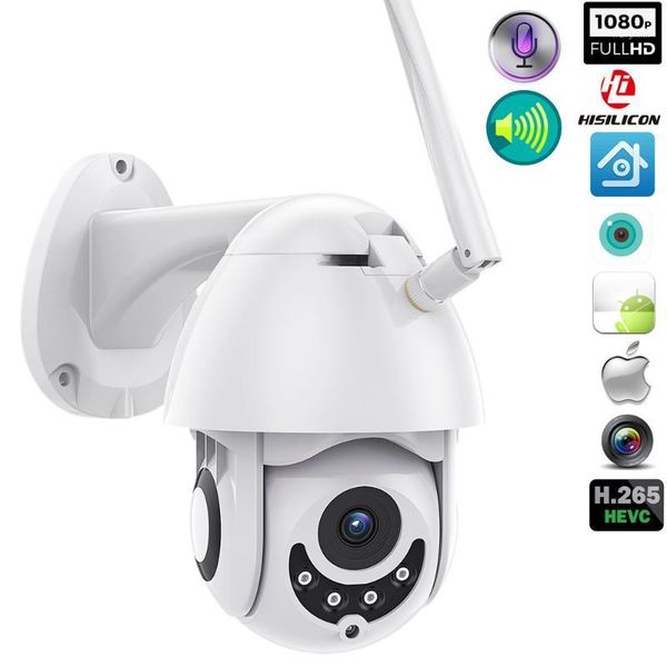 

wifi ip camera outdoor pt 1080p speed dome cctv security home surveilance cloud storage night vision wireless remote control1