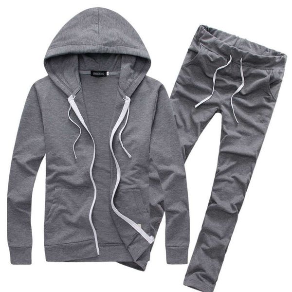 

sportswear autumn winter fashion casual new suit men's w141, Gray