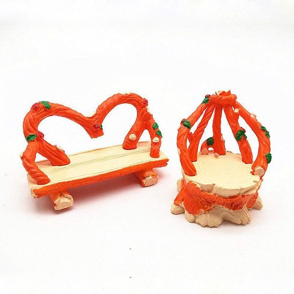 

decorative objects & figurines vintage crown chair miniatura dollhouse garden home bonsai decoration toy miniature mini resin craft ornament