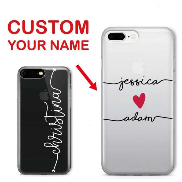 

1dwcustom soft case with text and name for vip 12 mini 11 pro max 6 6s xs max 7 plus 8 8plus x xr