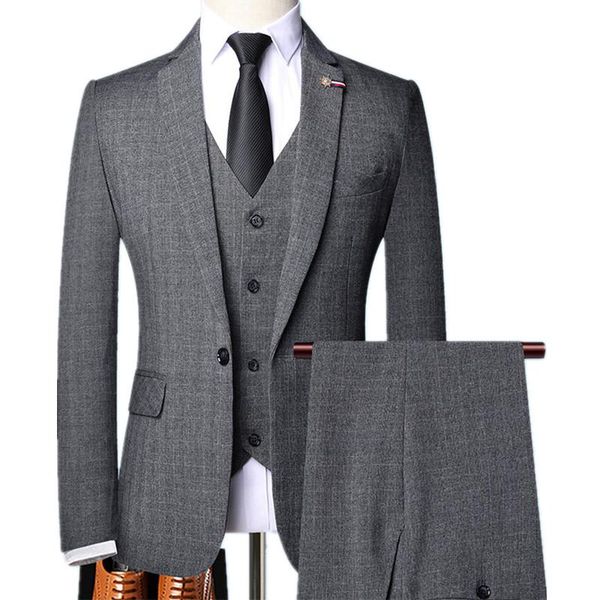 

men's suits & blazers groom wedding suit plaid style tuxedo for man (jackets + vest pants) fashion casual business three-piece men, White;black