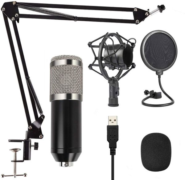 Емкостный микрофон набор, микрофон конденсатора, живая игра и запись Live K Song Лучший выбор (MKF-белый)