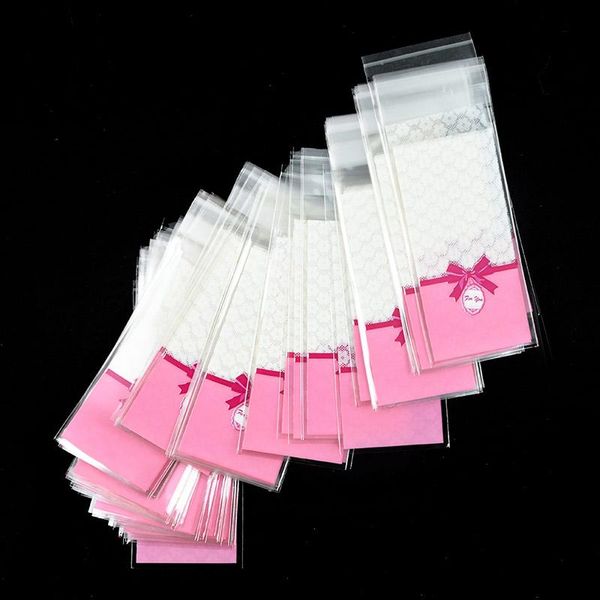 

100pcs 10x5cm candy bags cookies biscuit baking packaging plastic bag for wedding birthday party baby shower decor gift bag