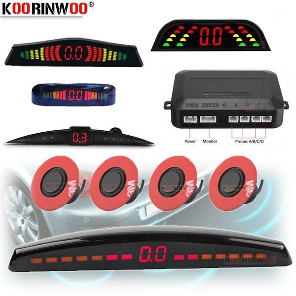

car rear view cameras& parking sensors koorinwoo adjustable original13mm flat sensor lcd screen parktronic reverse backup radars detector al