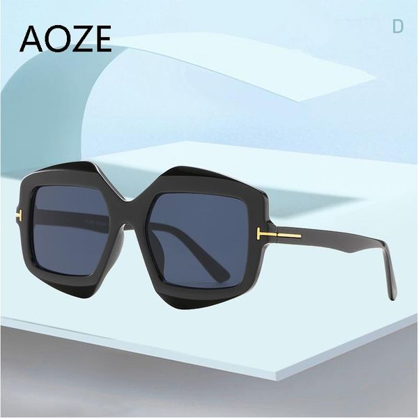 

sunglasses 2021 fashion oversized square tom women steampunk vintage sun glasses woman trendy rectangle lunette de soleil femme, White;black
