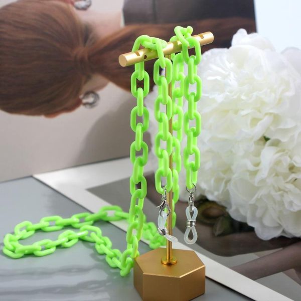 

eyeglasses chains flatfoosie multicolor face mask lanyards women acrylic glasses chain on the neck chic sunglasses lanyards jewelry accessor