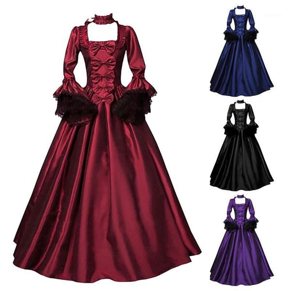 

women gothic dresses fall 2020 steampunk button lace corset black tunic female halloween costume tailcoat ladies aesthetic 10.261, Black;gray