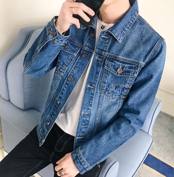 

famous mens denim jacket men women casual coats blue fashion mens jacket stylist outwear size m-5xl, Black;brown