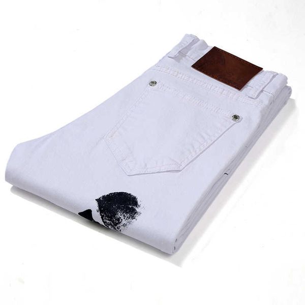 

jeans mens ripped skinny jean shorts white plein acid wash designer, Blue