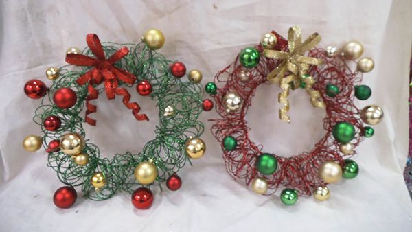 

fashion and wreath creative multi-color simple christmas pendants bow new year atmosphere ornaments