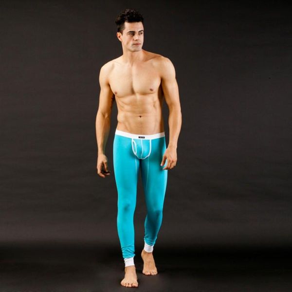 

men's thermal underwear long johns pants autumn and winter trouser est, Black;white