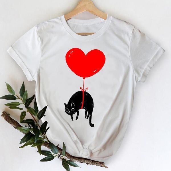 

t-shirts for women 2021 cartoon love sweet funny cute kawaii spring summer lady print graphic tshirt female tee t-shirt, White