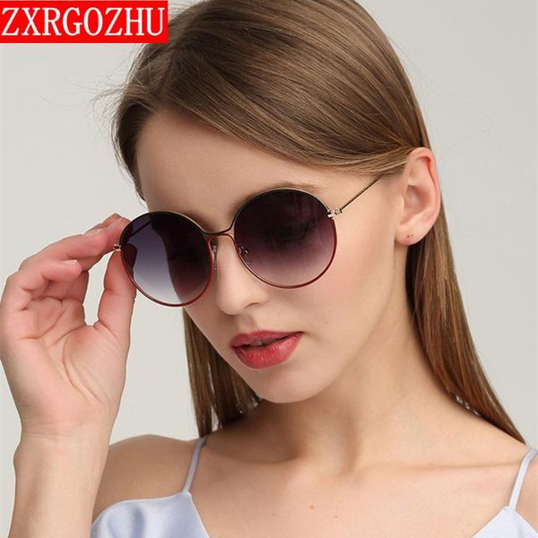 

fashion new 2020 round sunglasses women vintage metal frame pink yellow lens colorful shade sun glasses uv400, White;black