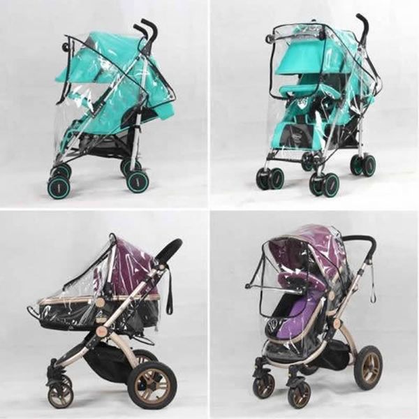 

stroller parts & accessories 1pc universal waterproof rain cover wind dust shield canopy baby strollers pushchair