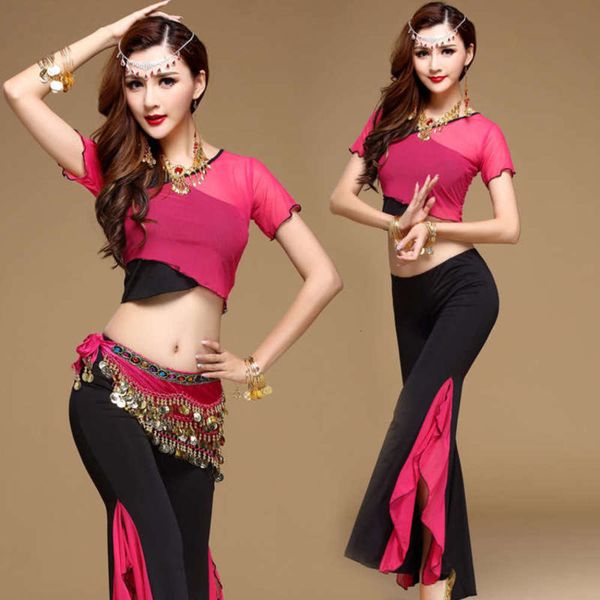 

show costume belly dance training exercise suit 2020 new style, Black;gray