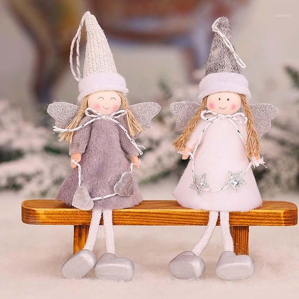 

cute plush girl angel christmas tree pendant christmas ornaments childrens doll gifts decoration for home xmas navidad1