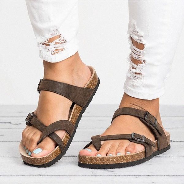 

women sandals rome style summer sandals for 2019 flip flops plus size 35-43 flat beach summer zapatos mujer casual shoes #kq3u, Black
