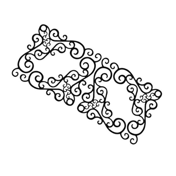 

1 sheet removable mirror window decal pvc black corner sticker window decor