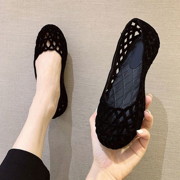 

women flats shoes ladies handmade fashion sandals comfortable spring summer footwear new 2021 br9y, Black