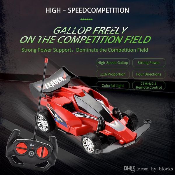 

1:16 rc car electric high speed remote control drive racing vehicle models colorful light off road car boy children toys 06