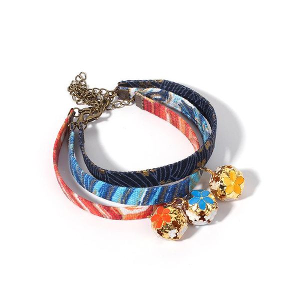 

cat collars & leads collar with bell and flower soft adjustable pet floral kitty cute patterns fit for daily wear accessories