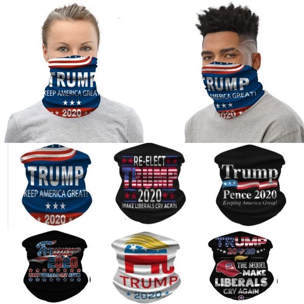 

2020 trump cycling face mask dust wind headwear headband bandana neck gaiter headwrap balaclava party face mask for outdoor wx20-33