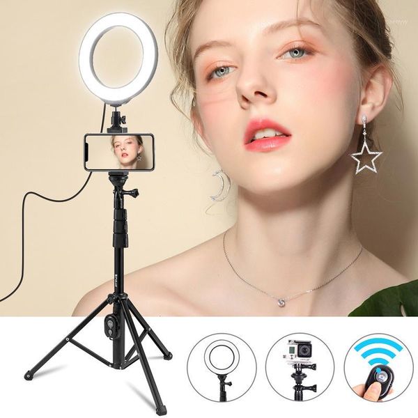 

ring light tripod for mobile phone youtube facebook vlog video pgraphy lighting mount holder bluetooth remote selfie stick1
