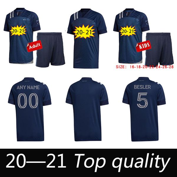 

2020 высочайшее качество спортивное канзас сити футбол джерси № 5 бестер # 7 рассел # 9 пулю # 8 зуси salloi 2021 млн. мужчины + детский ком, Black;yellow