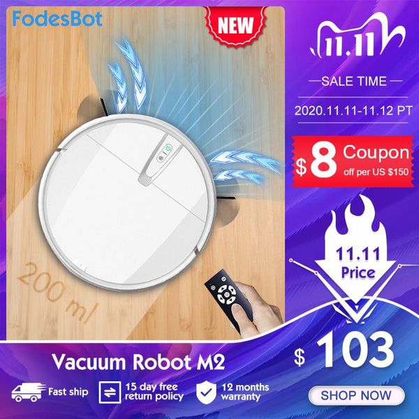 

fodesbot robot vacuum m2 remote control super 3200pa strong suction cleaner mopping dry wet cleaning automatic recharge