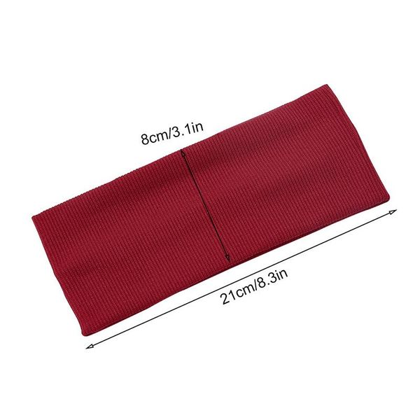 

solid color women headband sport yoga sweatband ribbed knitted headwrap bandage men hip hop hairband headband hair accessories q sqcqfl